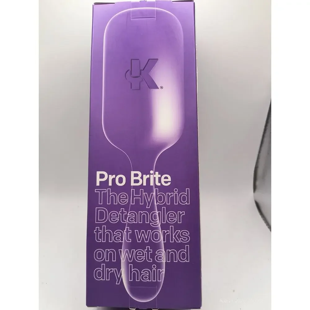 Conair The Knot Dr. Hairbrush Pro Brite Wet & Dry Detangler Hair Brush Purple